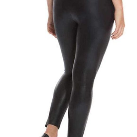 New! Mario Serrani Women's Faux Leather Legging - Black - - Picture 3 of 3